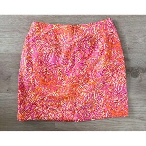 Vintage Lilly‎ Pulitzer Retired Tiger Queen Skirt Preppy Coastal Vacation Resort